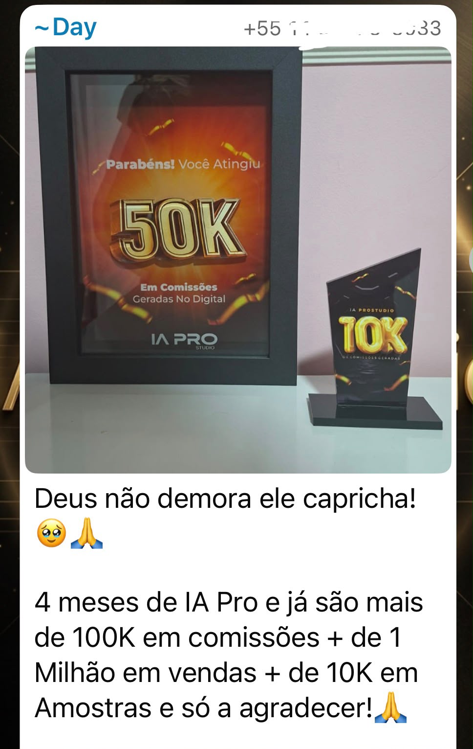 Print original do relato da comunidade